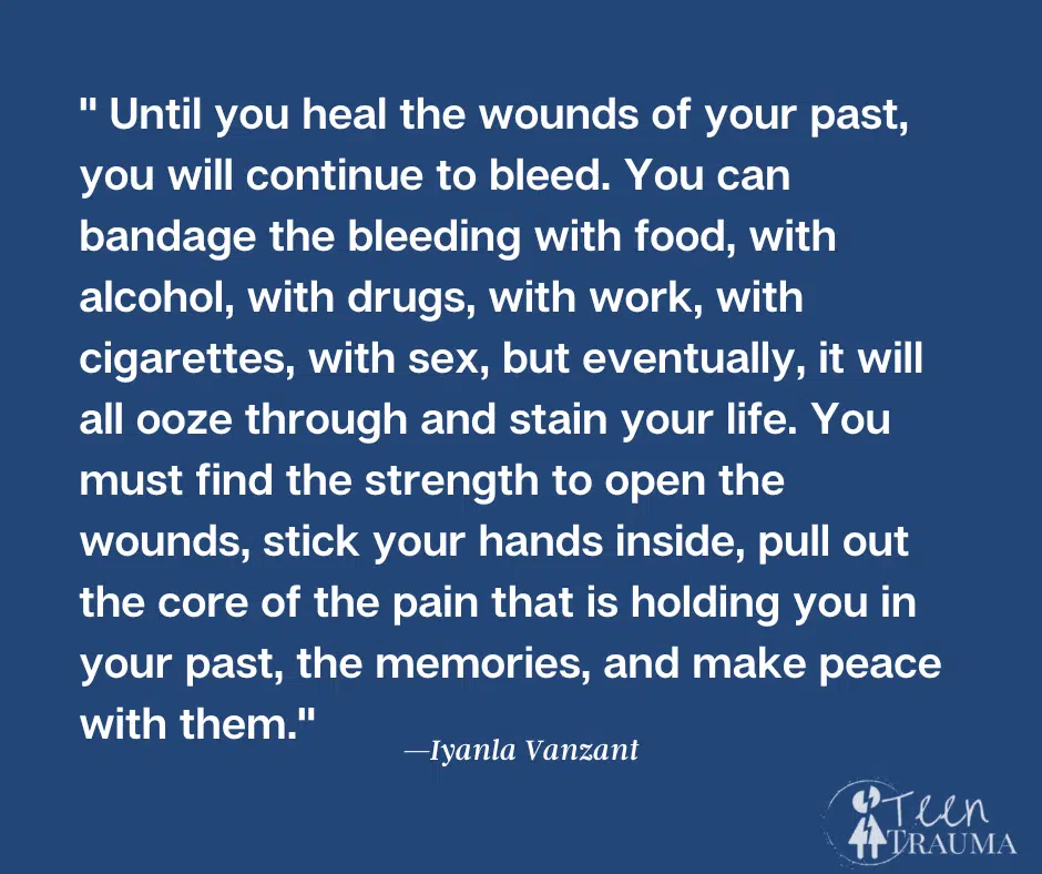 An inspirational quote about generational trauma by Iyanla Vanzant