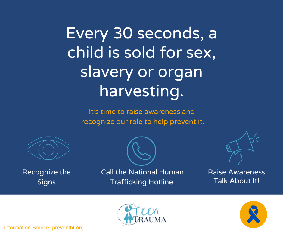 Every 30 seconds a child is sold for sex - child sex trafficking